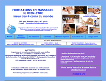 Tablet Screenshot of formation-massage-reunion.com
